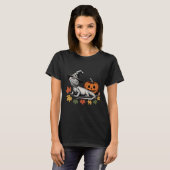 Witchy Bartded Dragon Halloween T-Shirt (Vorne ganz)