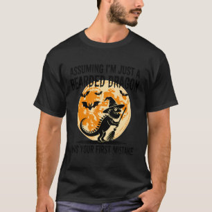 Witchy Beardie Halloween Moon T-Shirt