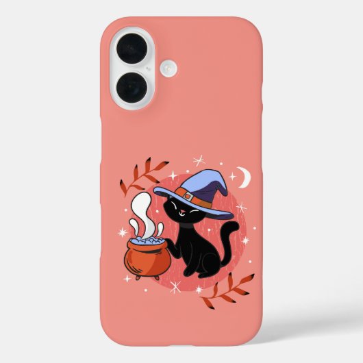 Witchy Black Cat Case-Mate iPhone Hülle (Rückseite)