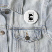 Witchy Black Cat Halloween Tarot Card Funny für mi Button (Beispiel)