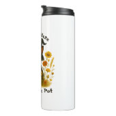 Witchy Black Cat "I'm Just Here to Stir the Pot" Thermosbecher (Nach rechts gedreht)