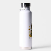 Witchy Black Cat "I'm Just Here to Stir the Pot" Trinkflasche (Rechts)