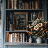 Witchy Black Cat - Vintages Halloween-Poster Poster