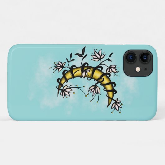 Witchy Boho Floral Moon Case-Mate iPhone Hülle (Rückseite (Horizontal))