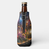 Witchy Boho Sinti und Roma Candles Lanterns Mystic Flaschenkühler (Flasche Rückseite)
