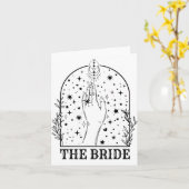 Witchy Bride Coven Matching Gothic Bachelorette Pa Karte (Gelbe Blume)
