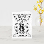 Witchy Bride Coven Tarot Celestial Gothic Bachelor Karte (Gelbe Blume)
