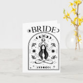 Witchy Bride Coven Tarot Celestial Gothic Bachelor Karte (Gelbe Blume)