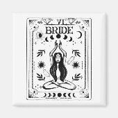 Witchy Bride Coven Tarot Celestial Gothic Bachelor Magnet (Vorne)