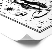 Witchy Bride Coven Tarot Celestial Gothic Bachelor Poster (Ecke)