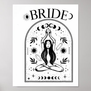 Witchy Bride Coven Tarot Celestial Gothic Bachelor Poster