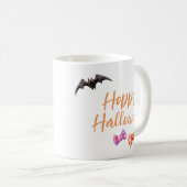 Witchy Bunny & Jack O' Lantern Hoppy Halloween Kaffeetasse (VorderseiteRechts)