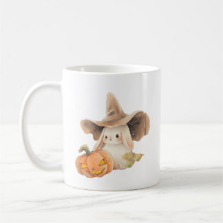 Witchy Bunny & Jack O' Lantern Hoppy Halloween Kaffeetasse