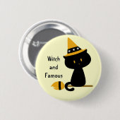 Witchy Cat Button (Vorne & Hinten)