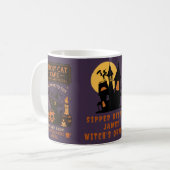 Witchy Cat Café Tasse - Halloween Pumpkin Zauberge (Vorderseite Links)