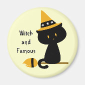 Witchy Cat Magnet (Vorne)