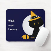 Witchy Cat Mousepad (Mit Mouse)