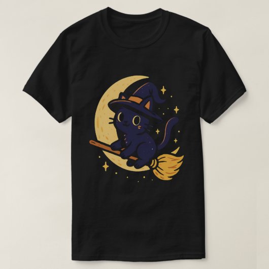 Witchy Cat Shirt (Design vorne)