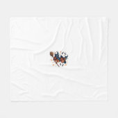 Witchy Dackel Delight Fleecedecke (Vorderseite (Horizontal))