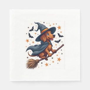 Witchy Dackel Delight Serviette