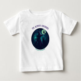 Witchy design on light kids clothes baby t-shirt