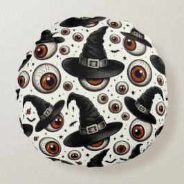 Witchy Eyes Rundes Kissen