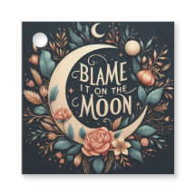 Witchy Floral Schuldzuweisungen auf dem Mond Gabe