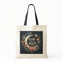 Witchy Floral Schuldzuweisungen auf dem Mond Tote