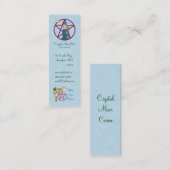 Witchy Frau Penctacle Pixel-Kunst Mini Visitenkarte (Vorne/Hinten)