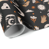 Witchy FrauenHalloween Geschenkpapier (Rolleneckpunkt)