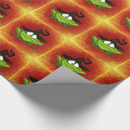 Witchy Frog Geschenkpapier (Ecke)