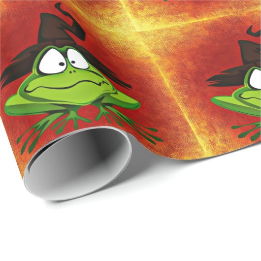 Witchy Frog Geschenkpapier (Rolleneckpunkt)