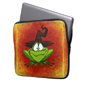 Witchy Frog Laptopschutzhülle (Vorderseite Links)