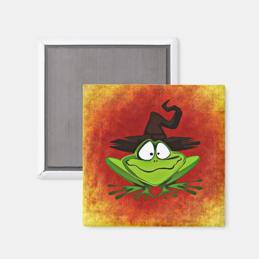 Witchy Frog Magnet (Vorderseite/Rückseite)