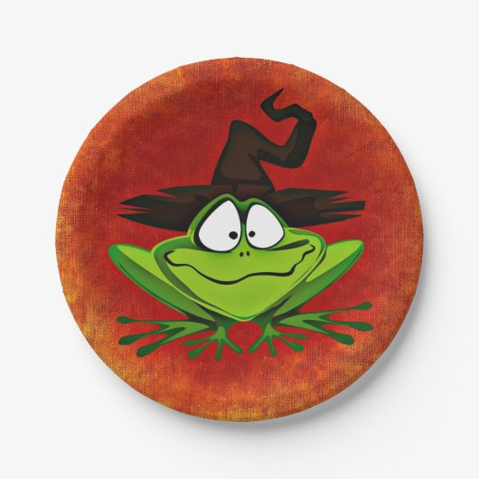 Witchy Frog Pappteller (Vorderseite)