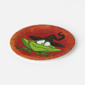 Witchy Frog Pappteller (Schrägansicht)