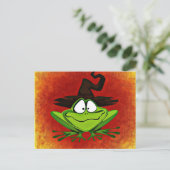 Witchy Frog Postkarte (Stehend Vorderseite)