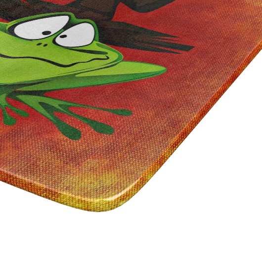 Witchy Frog Schneidebrett (Ecke)