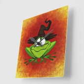 Witchy Frosch Quadratische Wanduhr (Winkel)