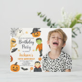 Witchy Fun Kids Halloween Einladung (Stehend Vorderseite)