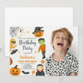 Witchy Fun Kids Halloween Einladung (Vorne/Hinten)