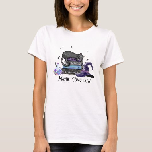Witchy Funny Cat T - Shirt (Vorderseite)