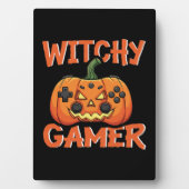 Witchy Gamer Halloween Fotoplatte (Vorderseite)
