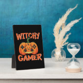 Witchy Gamer Halloween Fotoplatte (Seite)