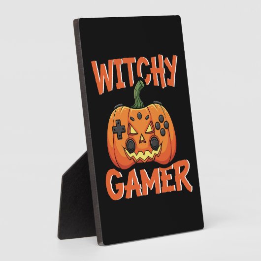 Witchy Gamer Halloween Fotoplatte (Seite)