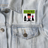 Witchy Girl Halloween T - Shirt und Geschenke Button (Beispiel)
