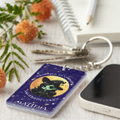 Witchy Green Vibes Personalized Name Schlüsselanhänger (Vorderseite rechts)