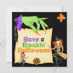 Witchy Halloween Einladung