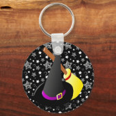 Witchy Halloween Fun Schlüsselanhänger (Vorderseite)