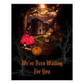 Witchy Halloween-Party Poster (Vorderseite)